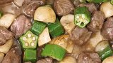 蘑菇+秋葵+牛肉=好吃！