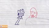 笔绘卡通：铅笔人和美人鱼交换了腿
