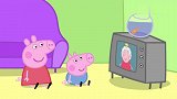 小猪佩奇：佩奇正在看电视呢，女王突然出现了，猜猜会有什么事