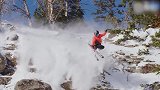 12岁美国滑雪神童 高难度回旋轻松征服雪山