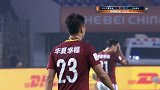 中超-17赛季-第16轮-第11分钟进球-“带刀后卫”任航解围变射门 亚森场下幸福手指脑子-花絮