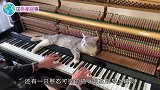 小猫咪听不到钢琴声就睡不着，真的太可爱了，主人弹得太好听了