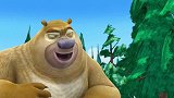 熊出没雪岭熊风：树被砍了，熊二哭的好伤心呀！