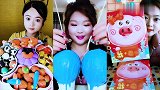大妹子直播吃彩色果蔬脆，口味任意选，是我向往的生活