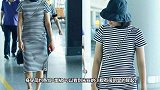 朱丹腹部鼓起衣服也很宽松，疑似怀二胎