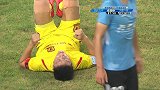 运气太差了！ 黄准倒地勾射再次高出横梁