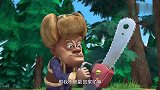熊出没：熊大熊二很生气，这个光头强，一不注意又来砍树