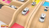 启蒙教育 3D玩具车彩虹管里涂上色彩 趣味学习