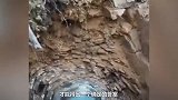 稀奇！贵州男子在山上发现“怪石”层层挖开似剥洋葱，还发着绿光