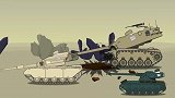 坦克世界动画：kv44M的战斗很激烈