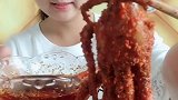 吃货吃爆辣八爪鱼，无辣不欢啊太棒了！
