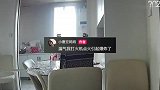 爆炸瞬间！煤气罐瓶突然爆炸，当场炸翻厨房门吓坏娃，女子：轻伤