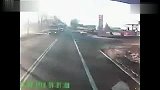 狭路相逢 莽撞卡车迎头撞惨无辜来车