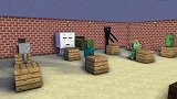 Minecraft动画：新手vs高手瓶子翻转挑战