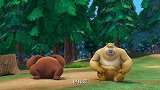 熊出没：熊大中了光头强痒痒针，疯狂挠痒痒！