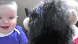 可爱的婴儿古灵精怪，快乐的拉拉扯扯，看起来真是好漂亮啊！