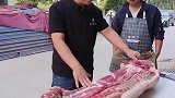 挑战60秒分割猪肉，真正的大师
