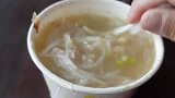台北路边小摊，芋头米粉汤，45台币一碗，味道真不错，太好吃了