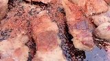 农村吃货，石板五花肉