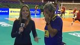 巴西女排的复仇之战？美女记者赛前采访巴西女排队员和教练