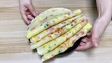 可以做早餐又可以做零食的鸡蛋饼，不揉面不醒面，几分钟做好