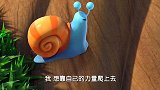 萌鸡小队：蜗牛依靠自己的力量爬上树顶，小鸡麦琪要向蜗牛学习