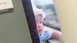 高铁车上捕捉一只小可爱，请你别再看我了，我快被你俘虏了！