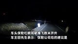 男子自驾318遇牦牛撞车，保险杠瞬间被撞飞数米开外：找不到主人自己担责