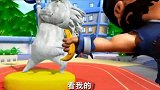 野人上钩了，被猪猪侠关进了下水道，这下真是太惨了