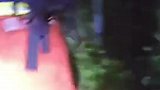 “你救了它的狗命，它爱上你了！”狗狗被营救后，紧抱消防员大腿不放