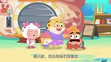 喜羊羊与灰太狼：蟹老板太贪财了，面对成堆的钱，眼睛都成星星了