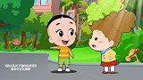 大头儿子：棉花糖占领了沙堆，大头也想玩，两人争辩起来