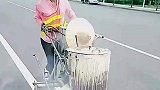 彩色路面见过没有，怎么上去的