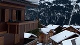 瑞士冬天里的乡村