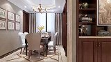 欧式风格客餐厅全景效果图(1)