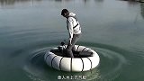 单人水上充气艇！