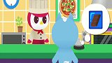 迷你特工队趣味动画：赛米大厨手忙脚乱给弗特做披萨.mp4