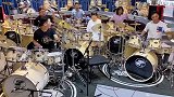 大叔大妈，音乐减压架子鼓演奏闽南语歌曲