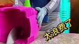 机器切割凳子，太浪费了