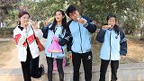 短剧；老师带同学买甘蔗吃，倩倩说吃了甘蔗，下次定考试全校第一