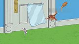猫和老鼠：杰瑞故意在门口制造噪音，吓唬汤姆！