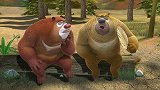 熊出没：找到水源了，强哥太激动了，大方的请小动物们吃葡萄