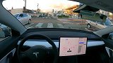 最新版特斯拉全自动驾驶有多强？一起围观看看有没有手动介入