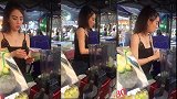 中国游客围观水果西施，表示：见面不如闻名，就这颜值还西施？