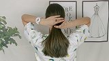 着急出门快速扎，没有皮筋也能自己完成，适合所有年龄段的女生
