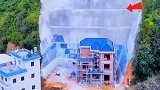 大老板回村建房，单这挡土墙就花了30万