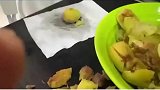 水果处理高招桌子敲声引惊叹