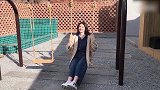 超模何穗的休闲假日，生活自在无忧无虑！