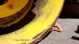 把西瓜放到压路机下，会发生什么情况？结果太解压了！