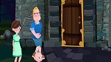 儿童卡通片：超人家族进入鬼屋展开有趣冒险